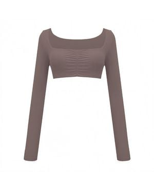 GOD SAVES QUEENS Second Skin Studio Long Sleeve Mushroom - Brown