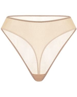 Zhilyova Neutrals Ocean High-Waisted Thong - Natural