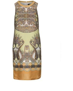 Conquista Paisley Sleeveless Dress - Natural