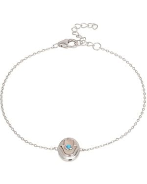 LÁTELITA London Hamsa Hand Mother Of Pearl With Opal Bracelet - Metallic