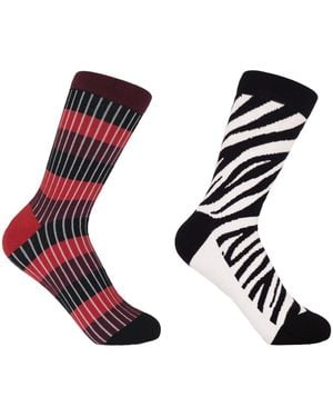 Peper Harow - Made in England Chord & Zebra Socks Bundle - Black
