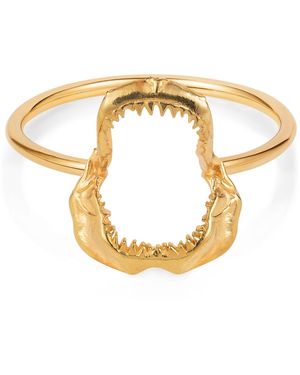 Lee Renee Shark Jawbone Ring - Metallic