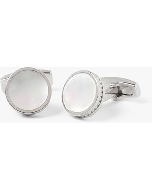 Simon Carter Edward Mother Of Pearl Cufflink - Metallic