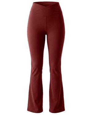 Be Athletica Be One Eighty Wrap-Waist Flared Leggings