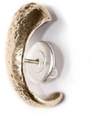 GYUNIA Orb Single Stud Bronze - White