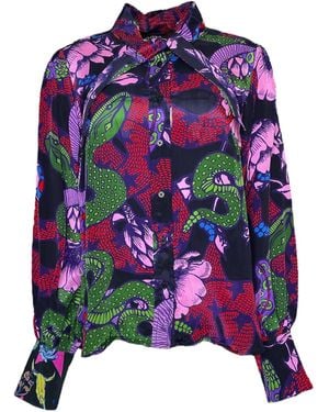 Any Old Iron Pretty Snakes Tie Shirt - White