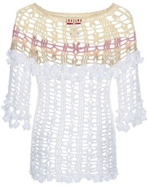Andreeva Vanilla Handmade Crochet Top - White