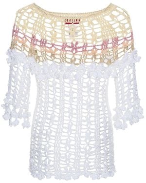 Andreeva Vanilla Handmade Crochet Top - White