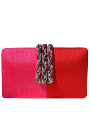 Simitri Gulaab Clutch - Red