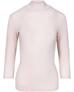 Oh!Zuza Neutrals Rib Rollneck Top - Pink