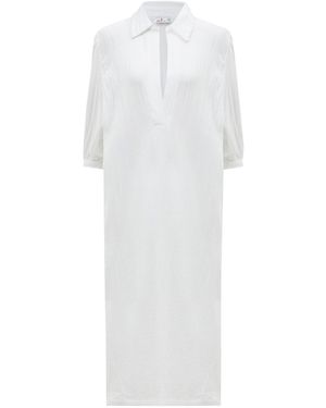Peraluna Sandal Muslin Kaftan - White