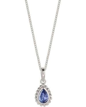 Charlotte's Web Jewellery December Birthstone Sterling Necklace - Metallic