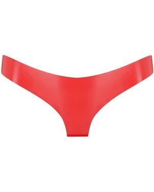 Elissa Poppy Latex Brief - Red