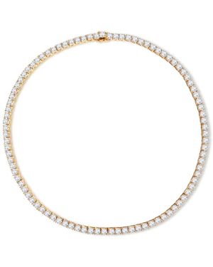 Retro Chic Aurelia Tennis Necklace - Metallic