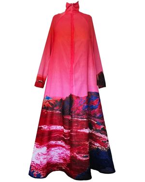 Maxjenny A-Shaped Maxi Dress - Red