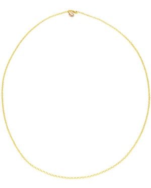 Unaloe Luminous Plated Sterling Chain Necklace – Elegant Layering Jewellery For - Metallic
