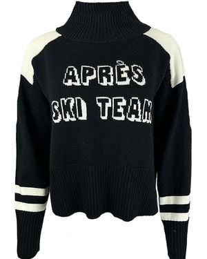 Team Event Après Ski Team Funnel Neck Après Ski Sweater, /Snow - Black