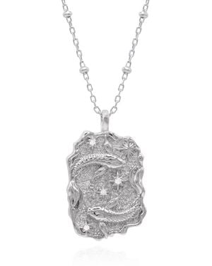 Luna Charles Solara Zodiac Necklace - Metallic