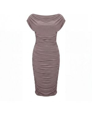 Atom Label Oxygen Dress - Purple