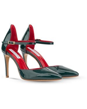 Rosamund Muir London Lumina Dark Patent Heels - Blue
