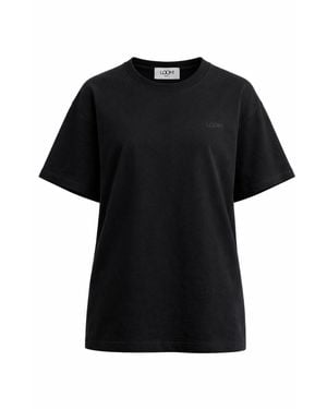 Loom Archives Day Core 100 Cotton Oversized Fit Tee - Black
