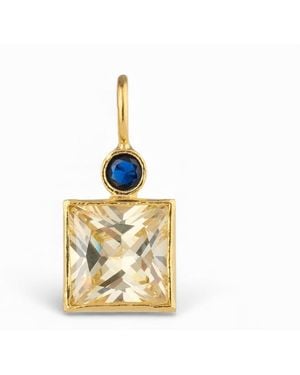 Firera Atelier Zirconium Charm Necklace - Metallic