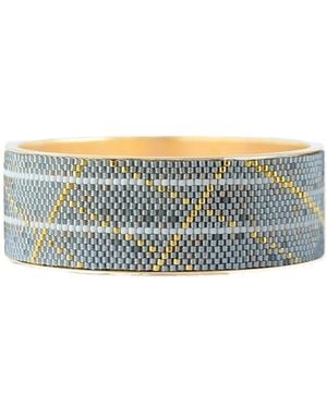 EDEN + ELIE Wide Bangle - Grey