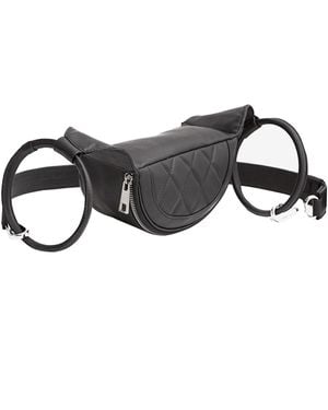 Laura Olaru Nadia Quilted Leather Belt Bag - Black