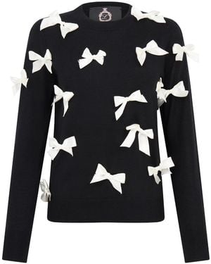 Lisa The Label Bow Belle Noir Jumper - Black