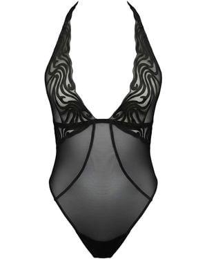 MONIQUE MORIN LINGERIE Echo Bodysuit - Black
