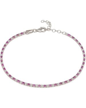 LÁTELITA London Tennis Bracelet Ruby And Cz - Metallic