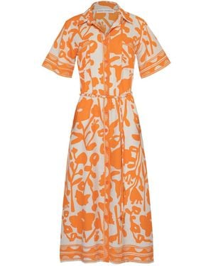 STATE OF GEORGIA The Destination Dress Sunburst - Orange