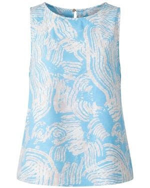 Oh!Zuza Neutrals Echo Viscose Top Wide Straps - Blue