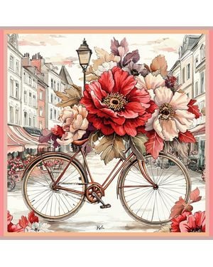 Ralufineart Floral Pause Scarf - Red