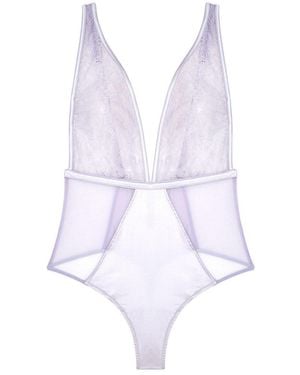 Journelle Lexi Bodysuit Lilas - White
