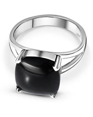 FV Jewellery La Stèle Onyx Square Ring - White