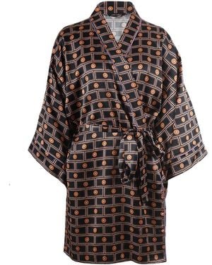 Emma Wallace Graeme Dressing Gown - Brown