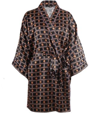 Emma Wallace Graeme Dressing Gown - Brown