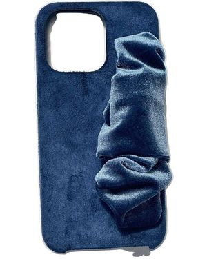 Wjy Studio London Phone Case With Silky Hand Holder - Blue