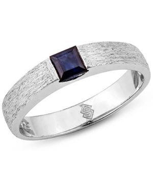 SALLY SKOUFIS Animus Ring With Natural Sapphire - White