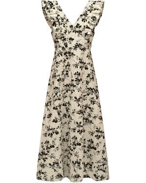 Traffic People Long Hot Summer Chancer Dress - Metallic