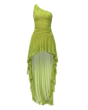 Alia Studio Améthyste Maxi Mesh Dress - Green