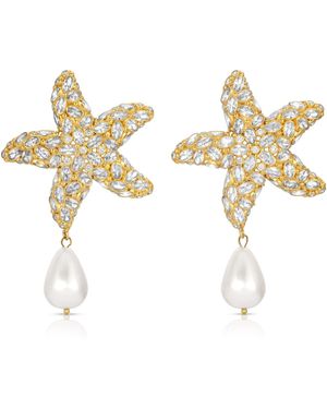 Zepplin the Label Stella Di Mare Earrings - Metallic