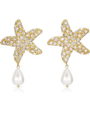 Zepplin the Label Stella Di Mare Earrings - Metallic