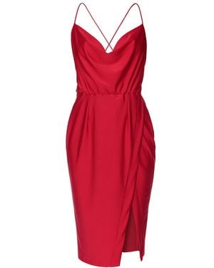 AGGI by HALEWSKI Kim Midi Dress - Red