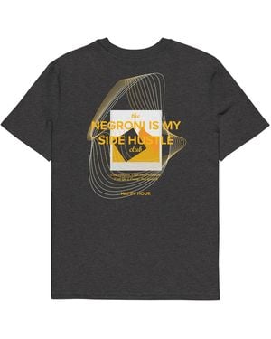 Anchor and Crew Heather Negroni Is My Side Hustle Club Organic Cotton T-Shirt - Black
