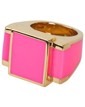 THE ROSE Neon Bague One Sculptural Ring - Pink