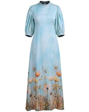 GLAM ON YOU Bloom Dress - Blue