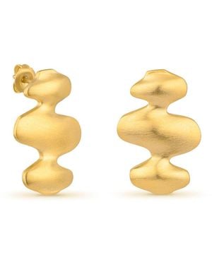 Joidart Small Golden Earrings Sinuara - Metallic