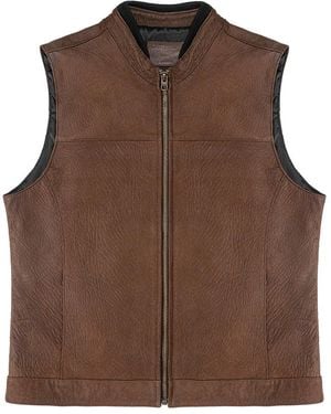 Lastwolf Apalache Leather Vest - Brown
